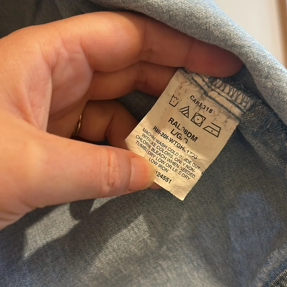 Vintage Unisex Wrangler Denim Overshirt - Picture 4 of 5